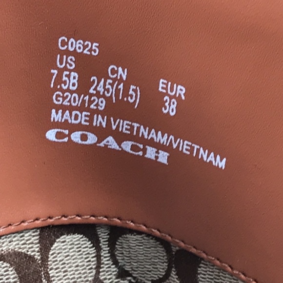 COACH Farrah Brown Leather Tall Riding Boots Logo Buckle NEW NWOB - Picture 12 of 16